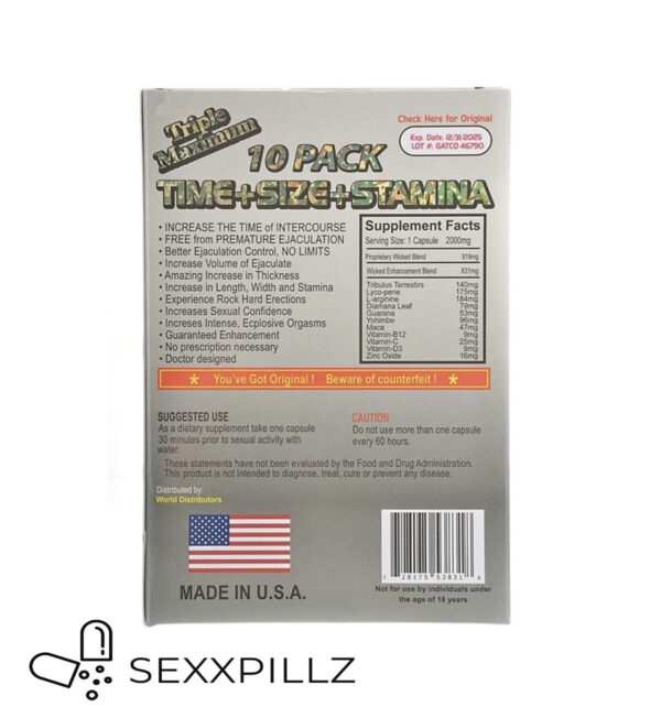 10 Pack Triple Wild Platinum 2000 mg - Image 3