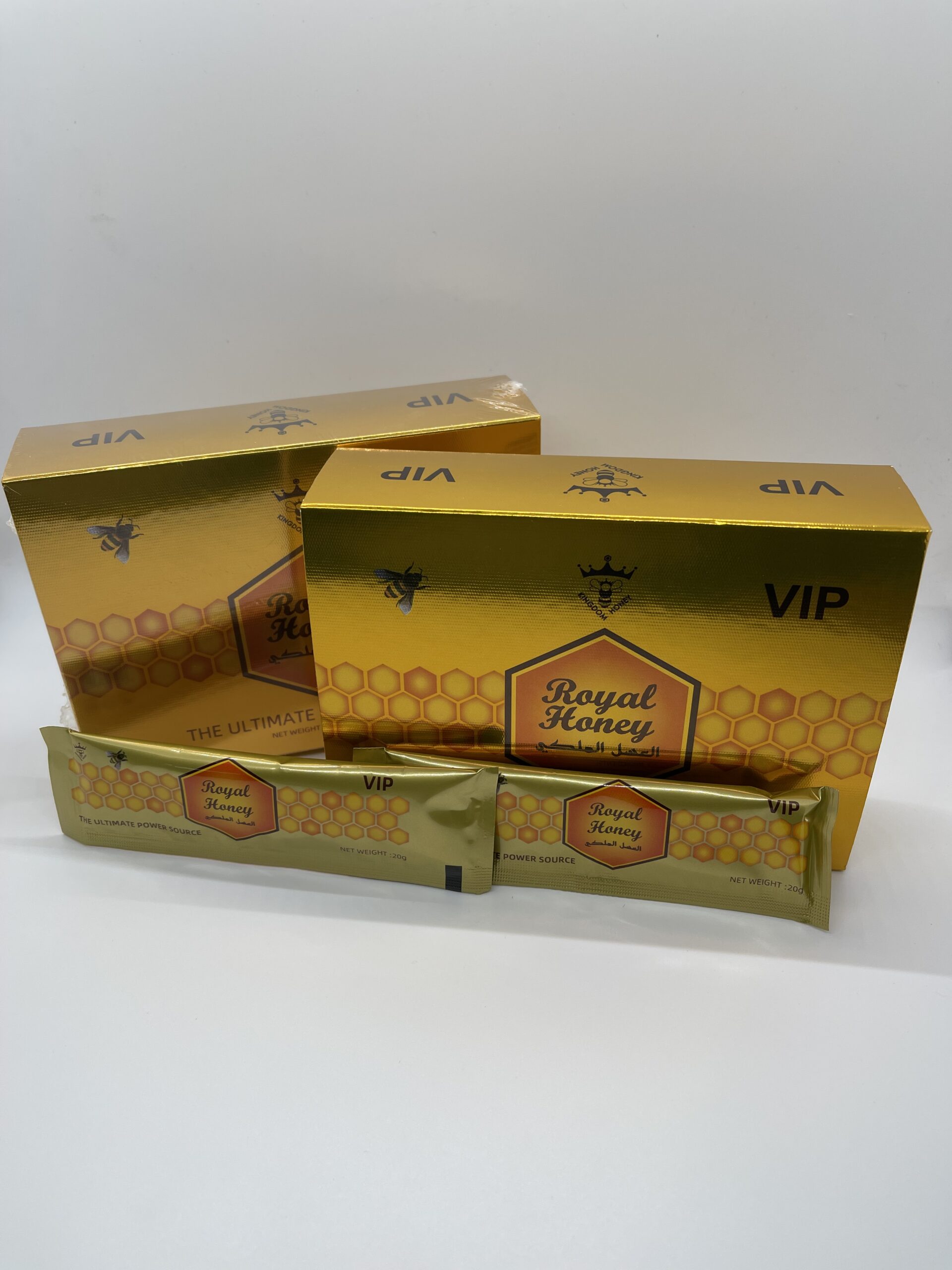 Royal Honey for Men (VIP) 20 Gram Sachets x 24 in total Royalty Honey USA